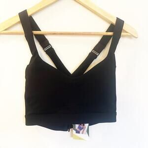 NEW Halara Cross Back Sports Bra sz XS Black Sports Bra